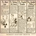 Cartoon:Women's History Month, conceived by Phil Ness, drawn by Reeve, 2022.